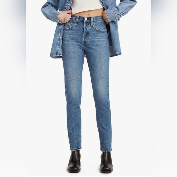 Levi's High rise cropped Jeans W26 L28 - Picture 6 of 8